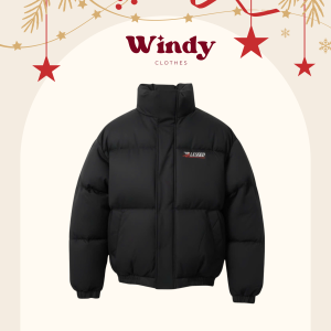 Áo khoác phao lót lông cừu cao cấp chống rét Windy